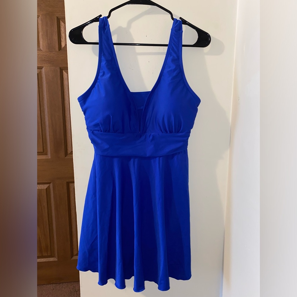Vibrant Blue Swim Dress